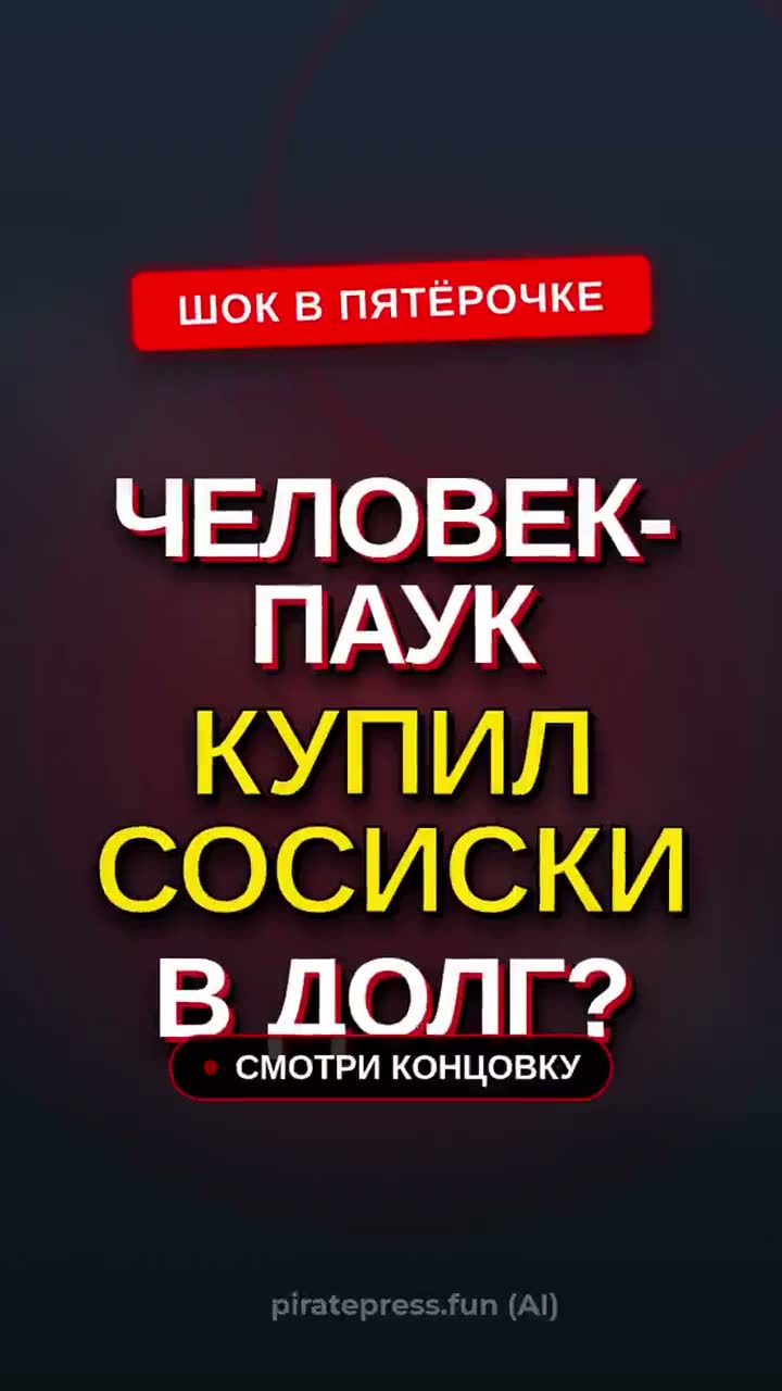 Человек-паук в Пятёрочке